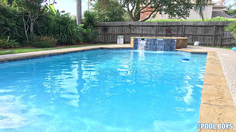 nice clean pool with proper water chemistry