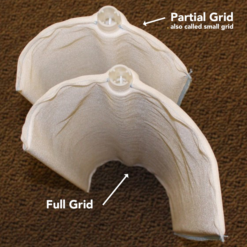 Comparison of Full and Partial Filter Grids